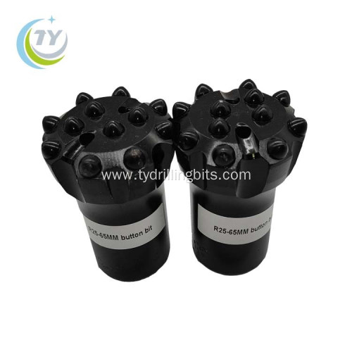 R25-65mm tungsten carbide button bits rock drilling